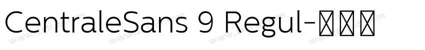 CentraleSans 9 Regul字体转换